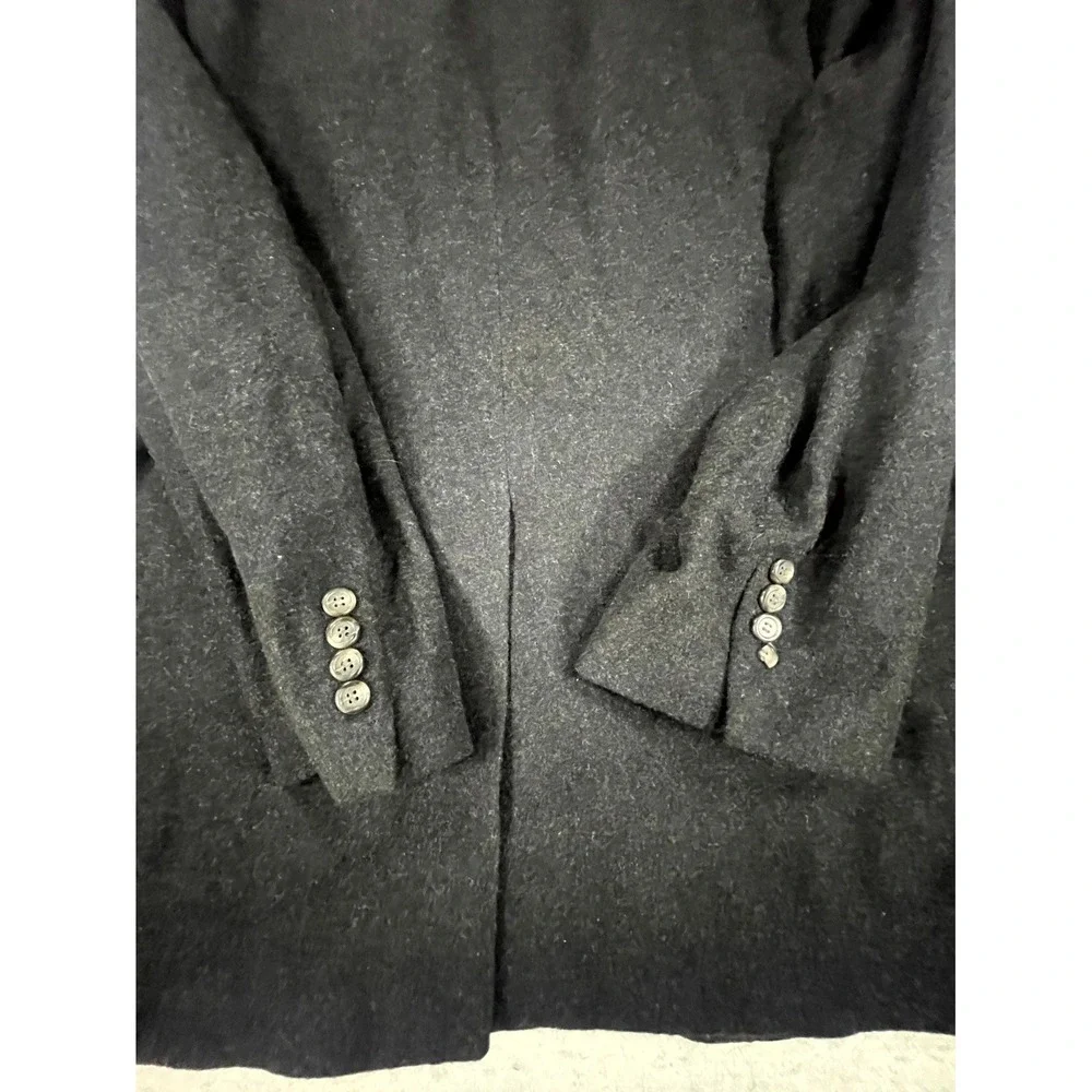 Vintage Bill Blass Blazer Jacket Mens Black Camel Hair Sport Coat Notch‎ Lapel